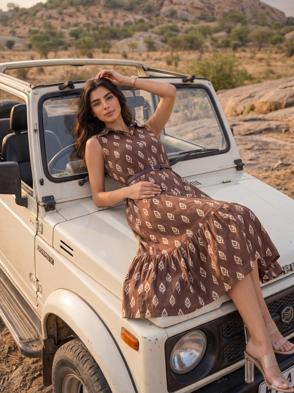 Espresso Reverie | Midi Dress