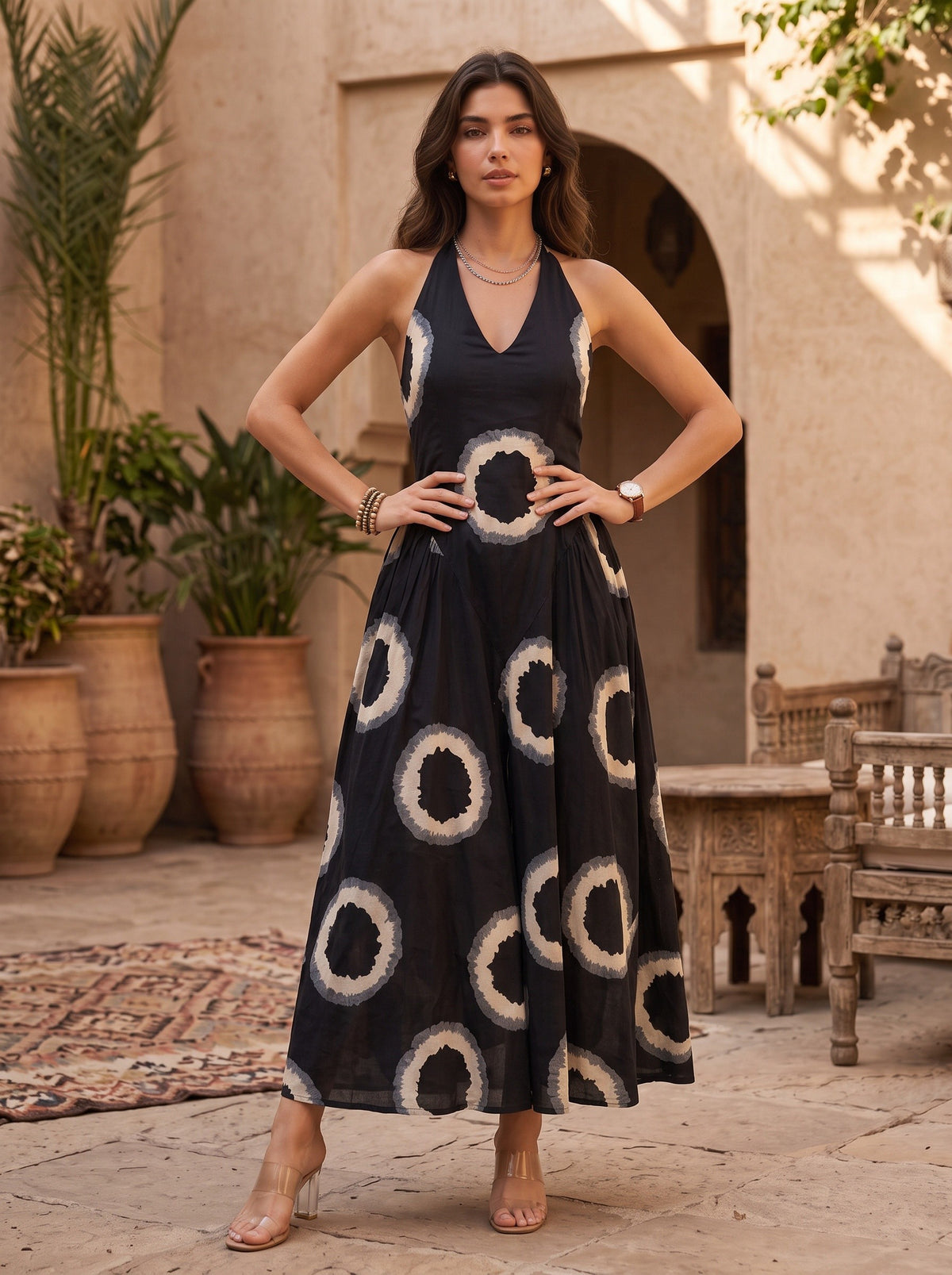 Noir Orbelle | Halter Neck Dress