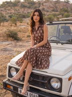 Espresso Reverie | Midi Dress