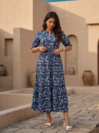 Indigo Tapestry | Midi Dress