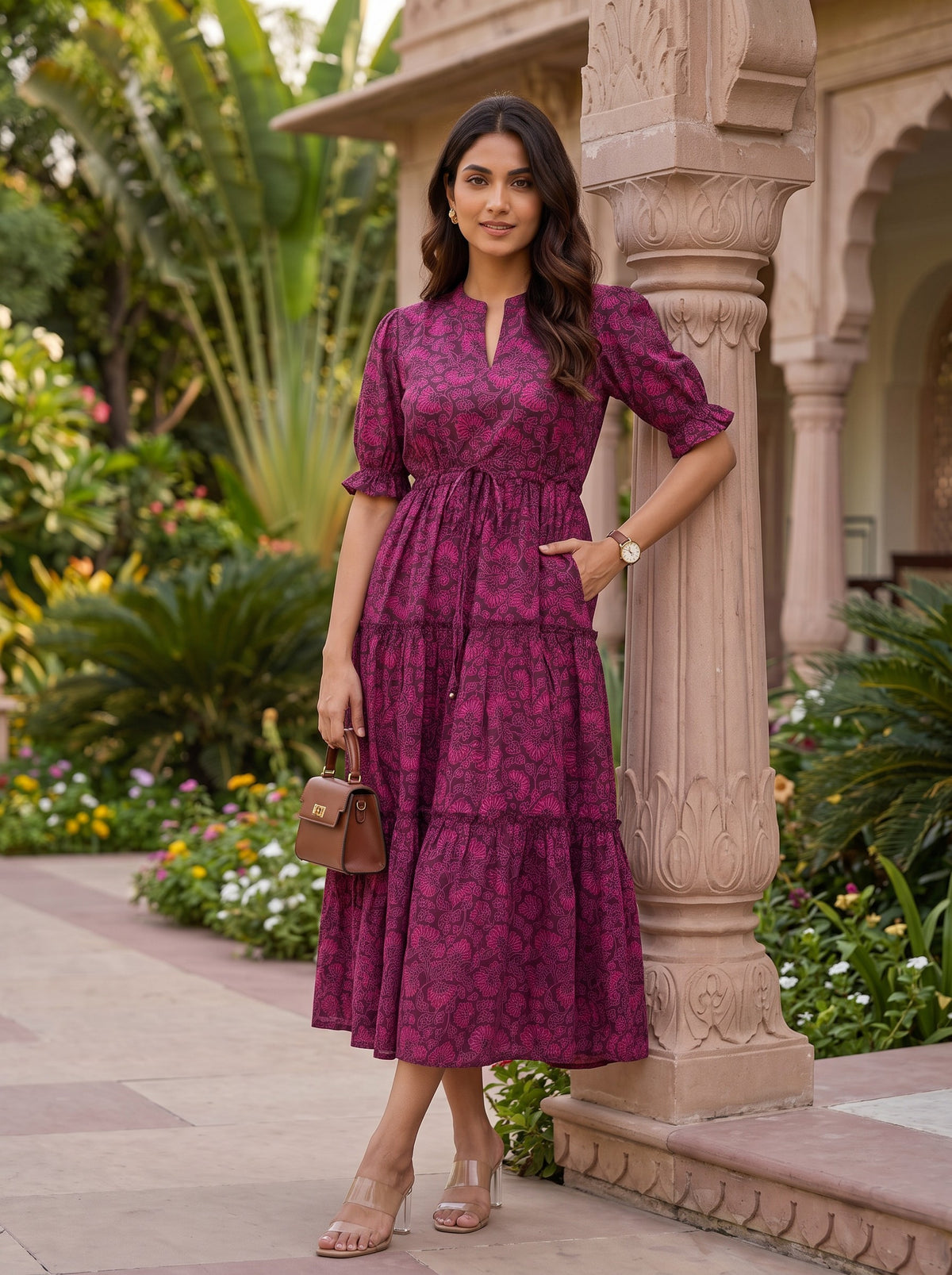 Veloura Bloom | Midi Dress