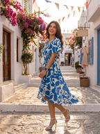 Azure Muse | Wrap Dress