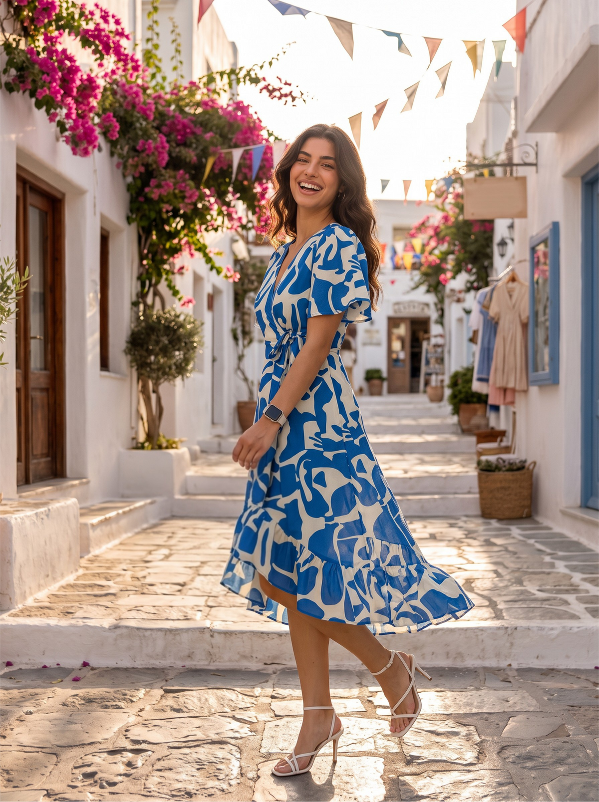 Azure Muse | Wrap Dress