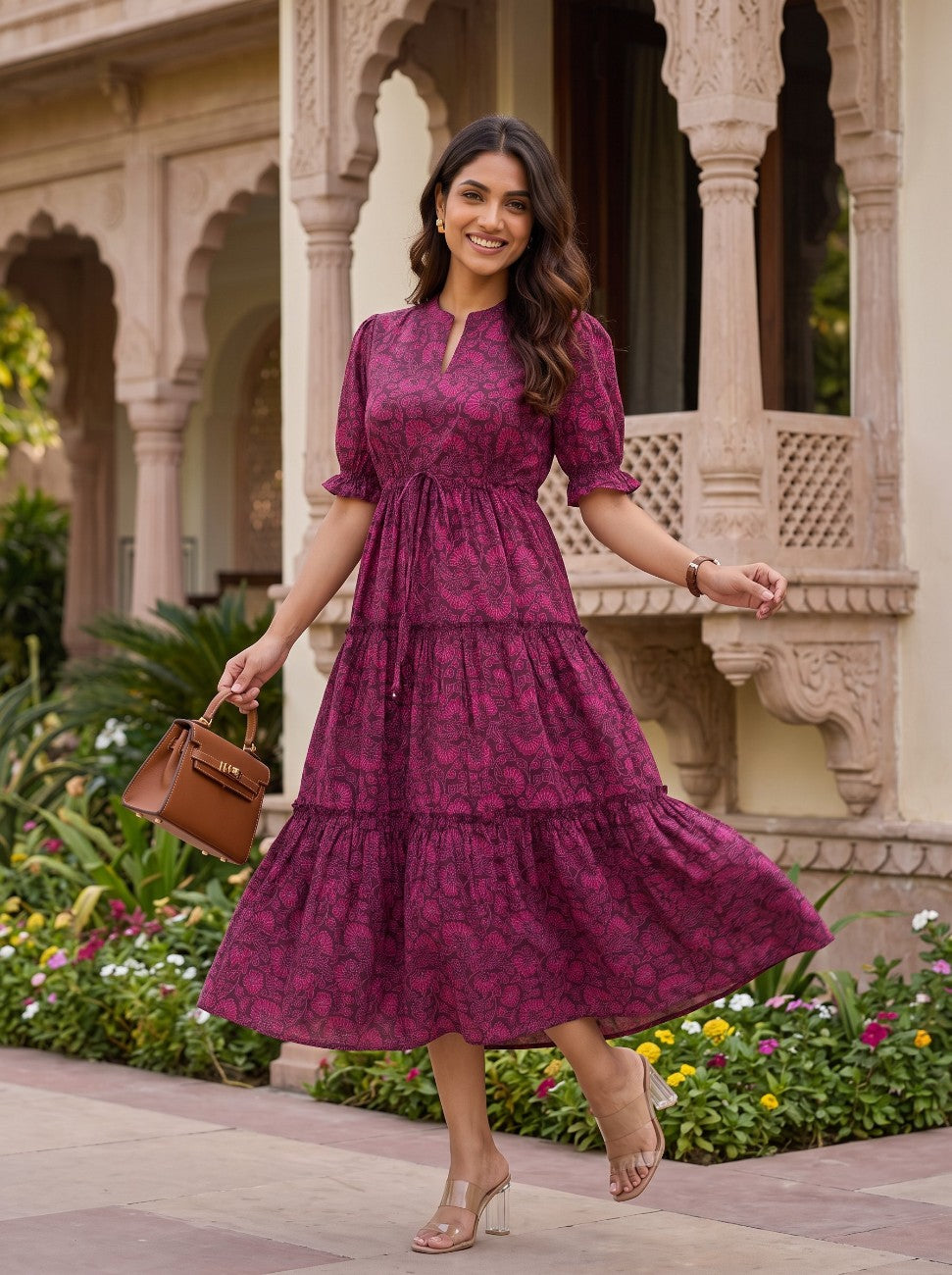 Veloura Bloom | Midi Dress