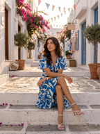 Azure Muse | Wrap Dress