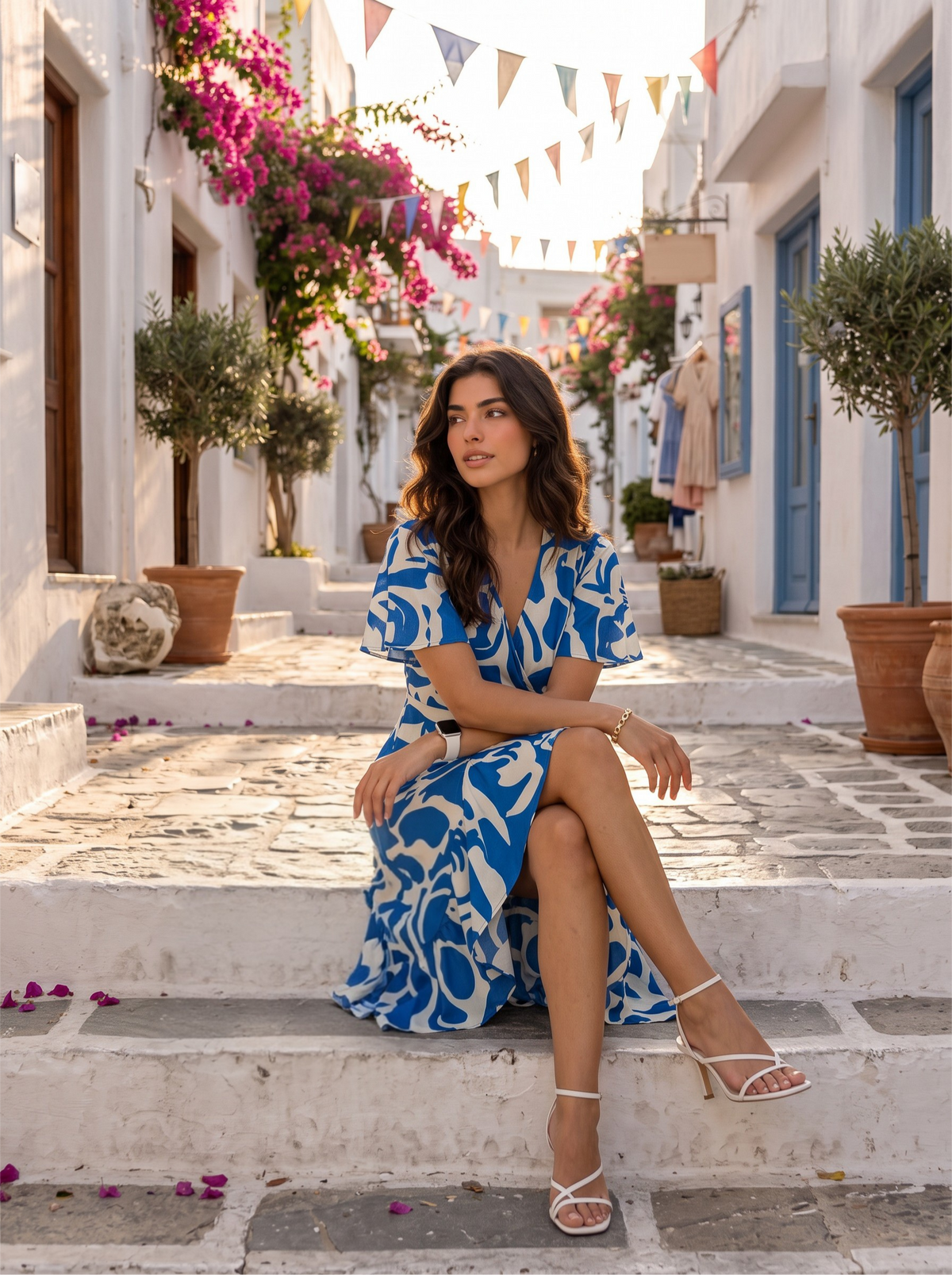 Azure Muse | Wrap Dress