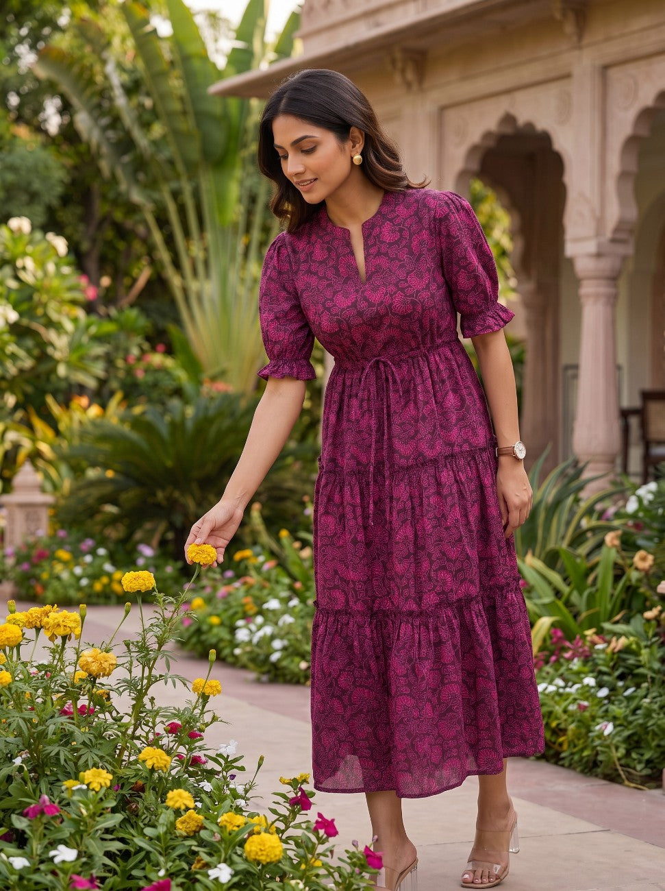 Veloura Bloom | Midi Dress