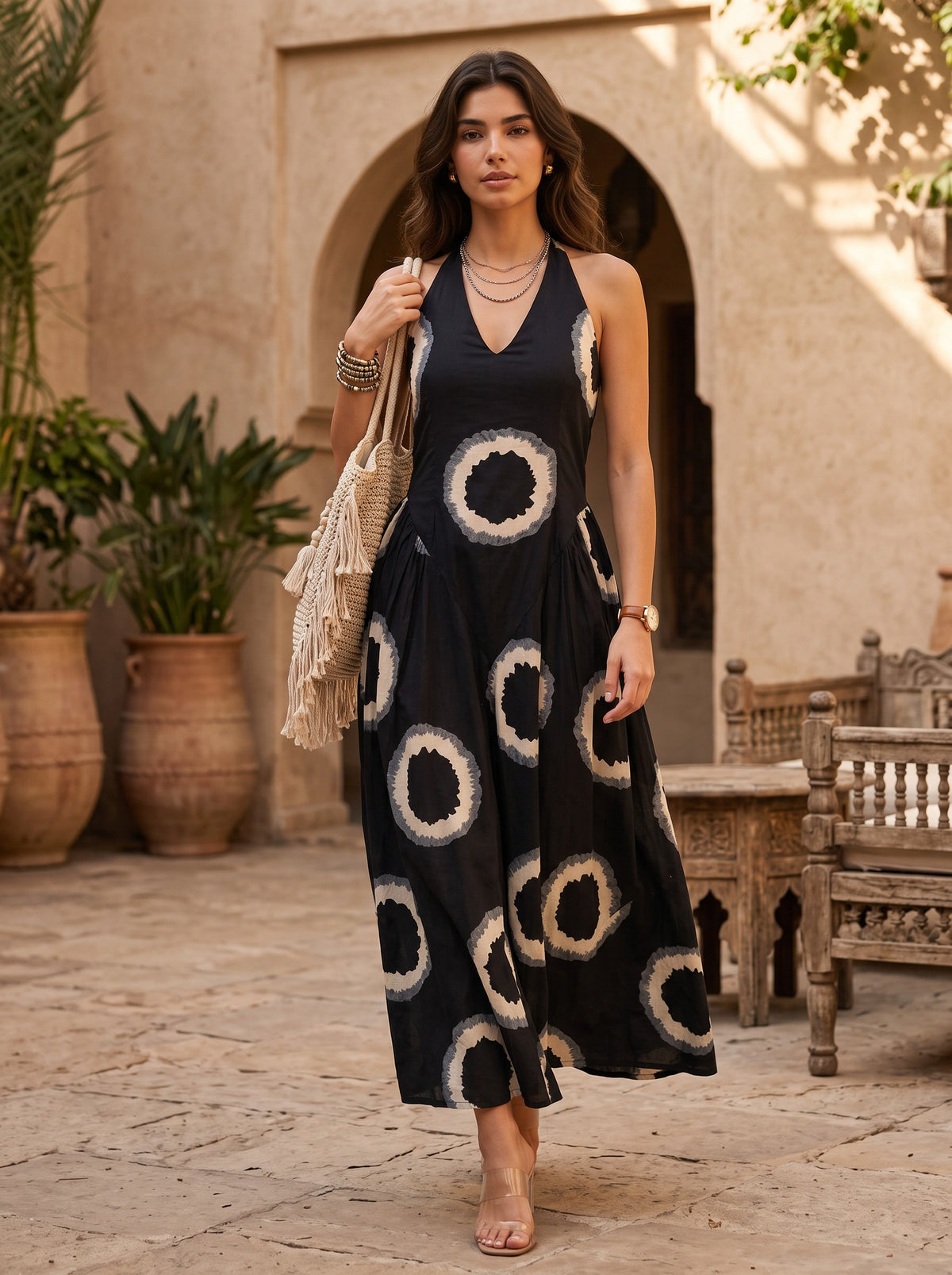 Noir Orbelle | Halter Neck Dress